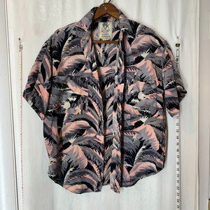 Vintage Short Circuit Print Shirt